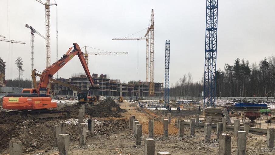 Разработка котлована под застройку Жилого комплекса