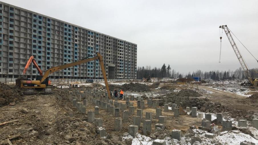 Разработка котлована под застройку Жилого комплекса