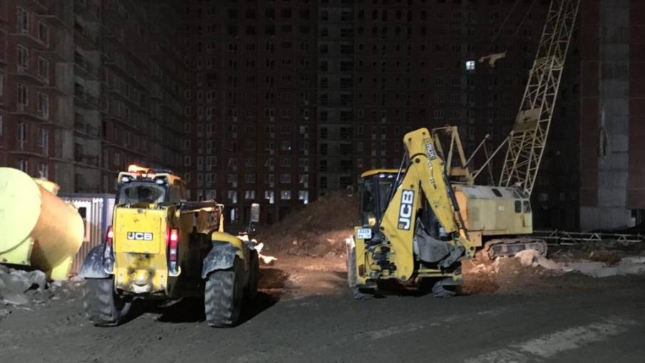 Разработка котлована подземного паркинга