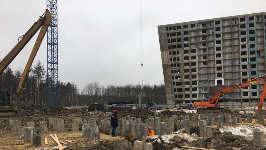 Разработка котлована под застройку Жилого комплекса